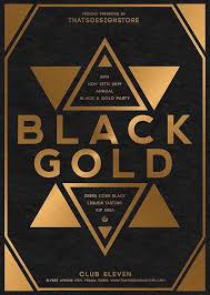 Black And Gold Design Png Minimal Black Gold Flyer Template V5 Free Poster For Photoshop Flyer Template Flyer Party Design Poster