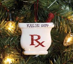 Glitter Rx Ornament Personalized A Sprinkling Of Burnished Red Glitter Against A Snow White Canvas Give This Mo Pharmacy Gifts Geek Christmas Pharmacist Gift