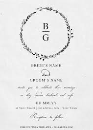 Free party border templates including printable border paper and clip art versions. Free Classy Floral Frame Monogram Wedding Invitation Templates For Word Dolanpedia Invitations Template