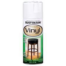 Rust Oleum Specialty 11 Oz White Vinyl Spray Paint 6 Pack 1911830 The Home Depot