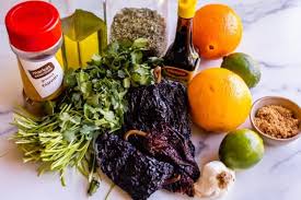 Serve with lime wedges, if desired. Carne Asada Juicy Skirt Steak Mojo Marinade The Food Charlatan