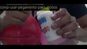 Como Usar Pegamento Para Globos Youtube
