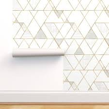 Architects paper papier peint «uni, blanc, métallique, or» 306581. Blanc Contre Or Neutre Spoonflower