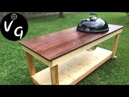 Easy to assemble for homeowners 17 Homemade Grill Table Plans You Can Build Easily