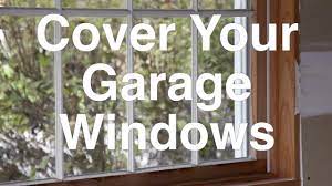 Diamond plate garage flooring roll in black. Cover Your Garage Windows Youtube