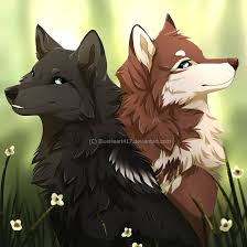 Sister By Blueheart417 Canine Art Wolf Spirit Animal Animal Drawings