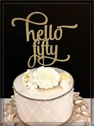 50th Birthday Cake Decorations For Her Happy 50th Birthday 50th Birthday Cake Toppers 40th Birthday Cake Topper Birthday Cake Toppers