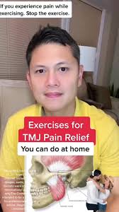 Ppain Relief Exercises for Jaw Pain or Arthritic TMJ Dysfunction. #tmj #jaw  #physicaltherapy #tmjdysfunction #arthritis