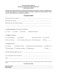 Bullying Witness Statement Form School Social Work Activities School Social Work Social Work Activities
