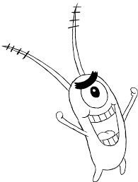 Spongebob is a sea sponge with a rectangular shape. How To Draw Plankton Draw Central