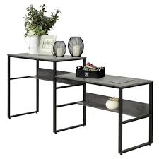 Sold by theknightsstore an ebay marketplace seller. Homcom Industrial Style Double Sided Computer Desk With Strong Steel Metal Frame Two Large Work Surfaces Walmart Com Walmart Com