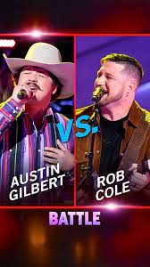 Austin Gilbert and Rob Cole Battle with a Blake Shelton Song on The Voice