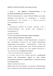 Normas de aplicabilidade imediata e eficácia plena. Direito Constitucional Positivo Jose Afonso Da Silva Direito Constitucional Docsity