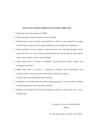 Check spelling or type a new query. Tugas Dan Kewajiban Cleaning Service