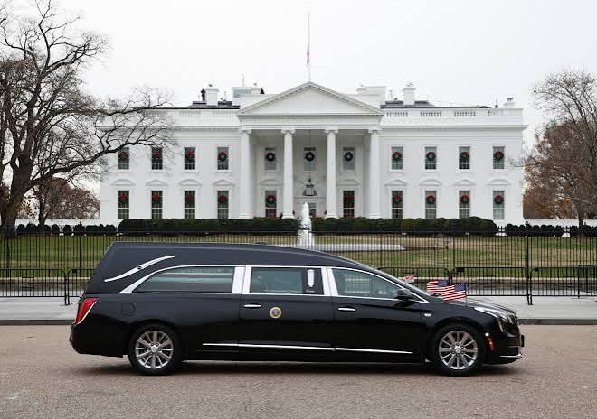 The Latest: Bush hearse drives past White House | Fox News
