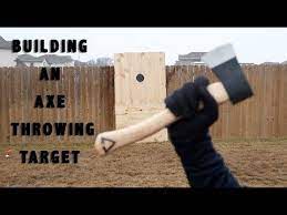 Building Our Own Axe Throwing Target Mcl 8 Throwing Axe Knife Throwing Survival Skills
