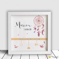 Il vous suffira juste de nous donner le texte que vous souhaitez écrire, que ce soit une phrase, un nom ou une date. Cadeau De Naissance Avec Informations De Naissance Attrape Reve