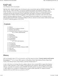 Sap extends netweaver search capabilities. Sap Ag Wikipedia The Free Encyclopedia Sap Se Oracle Corporation