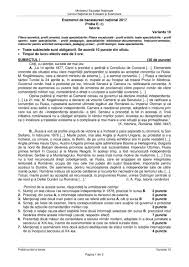 1 de rezultate pentru eticheta bac 2017 subiecte romana. Subiecte Rezolvate Detaliat Bac 2017 Istorie Sesiunea August Septembrie Materiale De Istorie