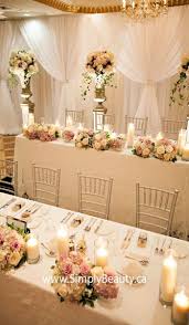 2009 Simply Beautiful Decor I Love The Drapery Behind Elegant Yet So Simple Head Table Wedding Wedding Table Head Table Decor