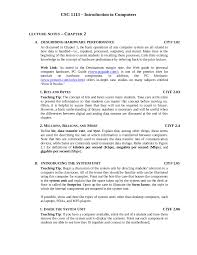 Lesson notes let you track who is how a topic a lesson plan is the breakdown of the topic a teacher wants to teach in steps after a careful study of the topic, lesson note is mostly the explanation of the. Basic Operation Of Computer System Lecture Notes Csc 1113 Docsity
