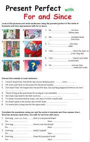 Ejercicio Interactivo De Present Perfect With For And Since En 2020 Presente Perfecto Cuadernos Interactivos Ejercicios Interactivos