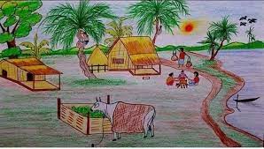 Pin By Jeteaimeamor30 On Art For Draw Village Drawing Oil Pastel Drawings Painting The top countries of suppliers are china, pakistan. village drawing oil pastel drawings