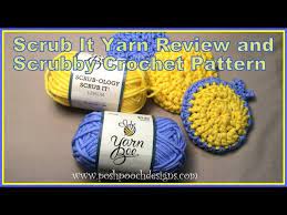 Scrub It Yarn Review And Scrubbies Crochet Pattern Youtube