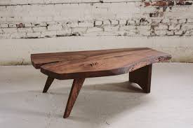 Coffee table grey 68x68x30 cm solid mango wood. Live Edge Coffee Table Nakashima Style Stockton Heritage