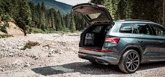 With the unmistakable škoda inscription. Skoda Kodiaq Abt Sportsline