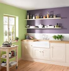 15 Unique Kitchen Designs With Bold Color Scheme Purple Kitchen Kitchen Wall Colors Kitchen Paint