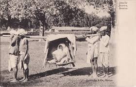 Palanquin bearers in Benares (Varanasi ...