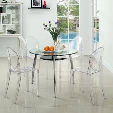 Ghost Style Dining Chair Acrylic Dining Chairs Side Chairs Dining Stackable Dining Chairs