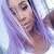 Dark Skin Lavender Hair Black Girl