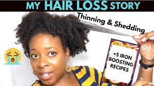 There is a link between iron deficiency and hair loss, with hair loss being one of the less common iron deficiency symptoms. My Hair Loss Story Iron Deficiency Anemia 5 Iron Boosting Recipes Low Iron Youtube