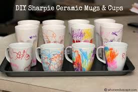I've been getting tons of questions on whether you can make diy photo mugs with sublimation and the cricut mug press.you definitely can! Diy Sharpie Ceramic Mugs And Cups