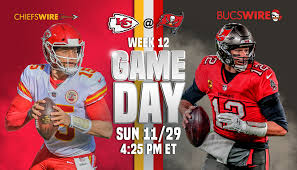 It's almost the big day and many people around the world are gathering their best dip recipes, ordering their various pizzas and planning their grocery store lists. Chiefs Vs Buccaneers Week 12 How To Watch Stream And Listen