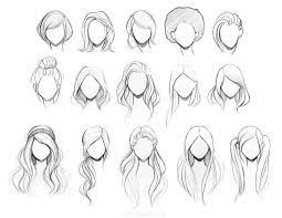 Steps In Making Female Cartoon Face Drawing Best 20 How To Draw Hair Hair Sketch Drawings