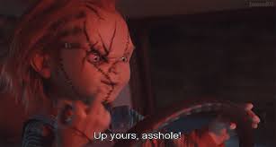 The middle finger, extended with the other fingers held beneath the thumb, is thus documented to have expressed insult and belittlement for more than two millennia. Fan Base Chucky Base Atrl