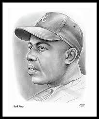 Hank Aaron Framed Art Prints for Sale