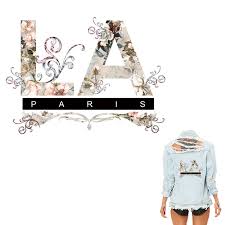 Kamaal fashions is a prominent importer, exporter and manufacturer of garments and traditinal islamic clothing. Baru Fashion Kamus Paris Bunga Surat Besi Pada Transfer Untuk T Shirt Hoodies Pakaian Wanita Patch Diy Mudah Dicuci Stripes Di Pakaian Tambalan Aliexpress