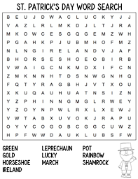 Kids learn and practice saint patrick's day vocabulary by searching for the words in the puzzle. St Patricks Day Word Search Best Coloring Pages For Kids