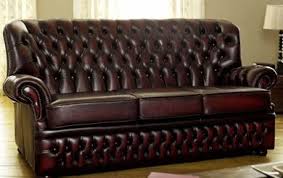 Harlington Highback B O R N Vintage Chesterfield Sofa Red Leather Sofa Distressed Leather Sofa