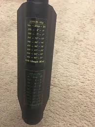 One Ar15 223 5 56mm 55gr Drop Chart Dope Windage Decal For