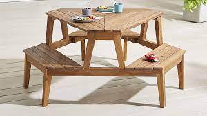 You can make a 4 ft., 6 ft. Modern Kids Picnic Table Crate And Barrel Kids Picnic Table Picnic Table Picnic Table With Umbrella