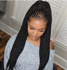 Feed In Braids Ponytail Africanbraids Braiding Blackhairstyles B Braids Hairstyles Pictures African Hair Braiding Styles African Braids Hairstyles Pictures