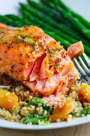 Apricot Dijon Glazed Salmon Recipe Salmon Glaze Recipes Seafood Recipes Salmon Recipes