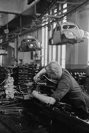 Production Line Of The 1951 Volkswagen Model At The Volkswagen Factory In Wolfsburg West Germany Photographic Print Erich Lessing Art Com In 2020 Volkswagen Vintage Volkswagen Volkswagen Factory