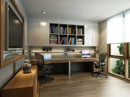 A few key pieces (desk, chair, floating shelves) can transform a quiet sleeping space into an efficient work area. Small Home Office Ideas