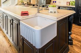 corner farm sink black custom inset